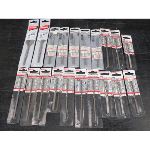 176 - 20 x BOSCH MULTI CONSTRUCTION, PERCUSSION & WOOD BITS