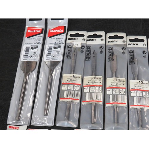 176 - 20 x BOSCH MULTI CONSTRUCTION, PERCUSSION & WOOD BITS