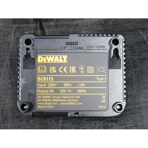 161 - DEWALT DCB115 18v LITHIUM ION CHARGER - NEW