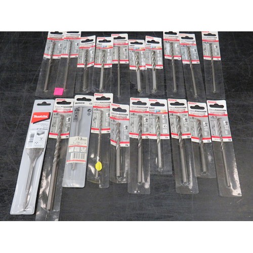 174 - 20 x BOSCH SILVER PERCUSSION DRILL BITS 5mm - 10mm