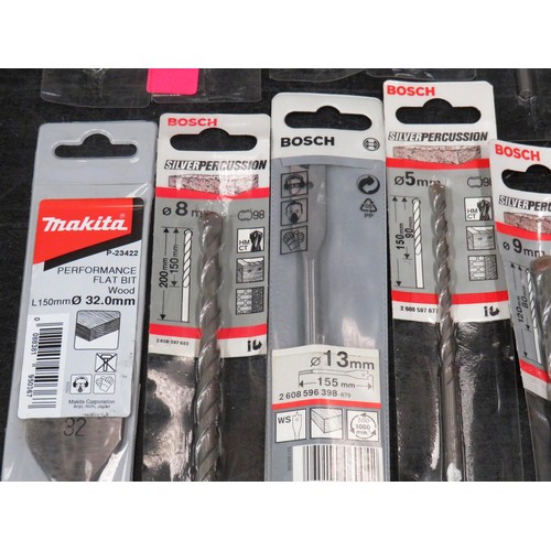 174 - 20 x BOSCH SILVER PERCUSSION DRILL BITS 5mm - 10mm