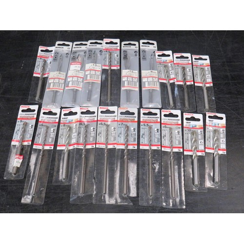 172 - 20 x BOSCH ASSORTED MULTI CONSTRUCTION, PERCUSSION & WOOD BITS