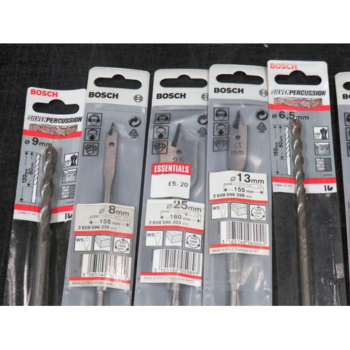 172 - 20 x BOSCH ASSORTED MULTI CONSTRUCTION, PERCUSSION & WOOD BITS