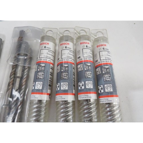 176 - 11 x BOSCH SDS DRILL BITS