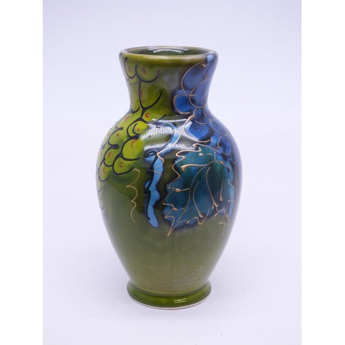 312 - ANITA HARRIS VASE GRAPES 