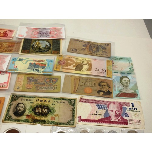 16 - COLLECTION OF BANKNOTES & COINS