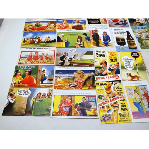 27 - 40 OLD COMICAL POSTCARDS INCLUDES BAMFORTH