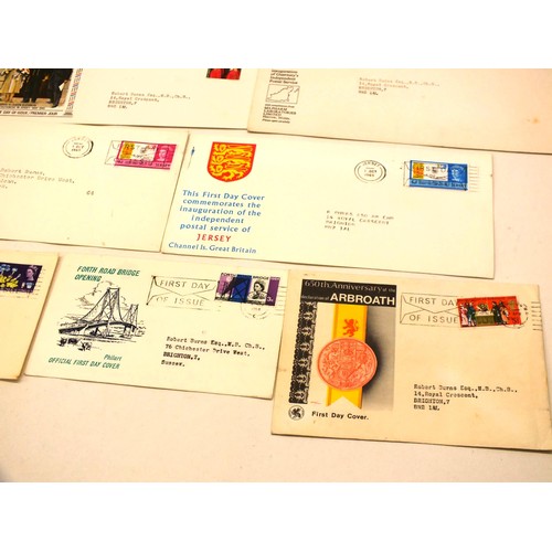 35 - 14 RARE WELSH, SCOTTISH & CHANNEL ISLAND FIRST DAY COVERS