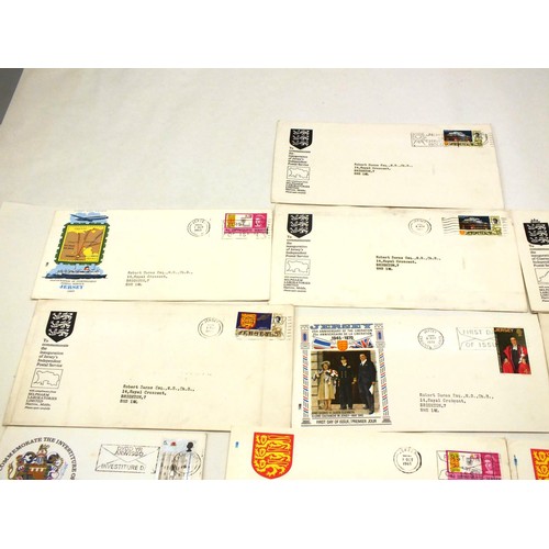 35 - 14 RARE WELSH, SCOTTISH & CHANNEL ISLAND FIRST DAY COVERS