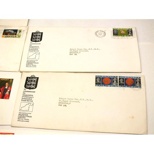 35 - 14 RARE WELSH, SCOTTISH & CHANNEL ISLAND FIRST DAY COVERS