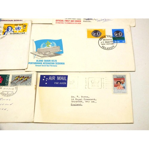 37 - 14 MALAYSIAN & GIBRALTAR FIRST DAY COVERS 1957 - 1973