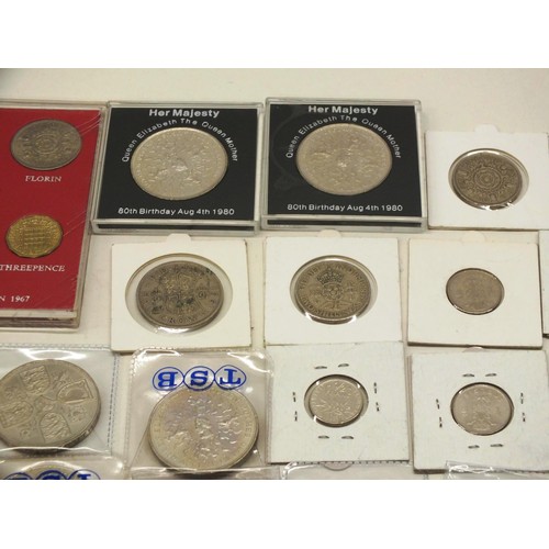 42 - WORLD & UK COINS, CROWNS & COIN SETS