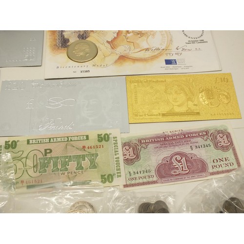 294 - 1983 COIN SET, OLD BANKNOTES AND OLD COINS