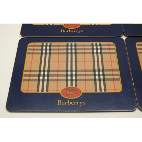 52 - VINTAGE GENUINE BURBERRY SIX PIECE TABLE MAT SET