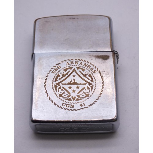 58 - H.M.S ADRANSAS ZIPPO LIGHTER