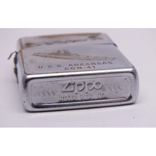 58 - H.M.S ADRANSAS ZIPPO LIGHTER