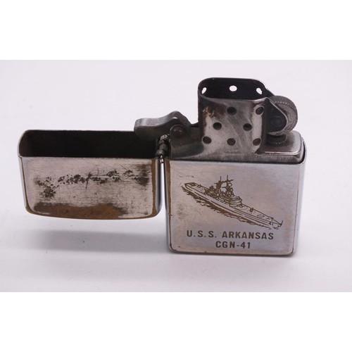 58 - H.M.S ADRANSAS ZIPPO LIGHTER