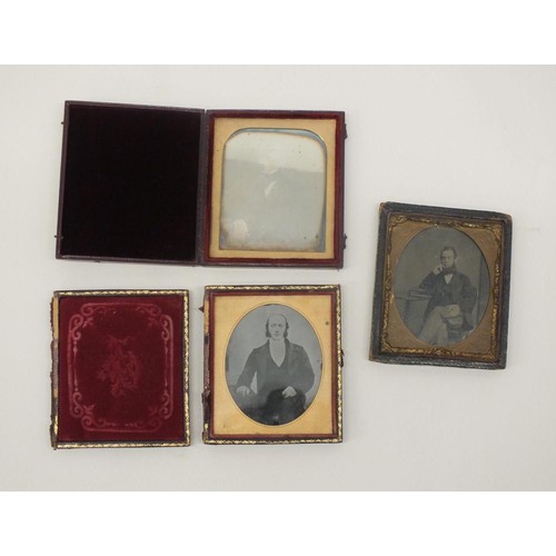 62 - THREE VICTORIAN DAGUERREOTYPE IN NICE CONDITION