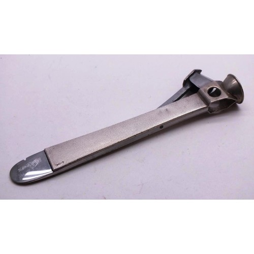 78 - LARGE SILVER MOUNTED CIGAR CUTTER