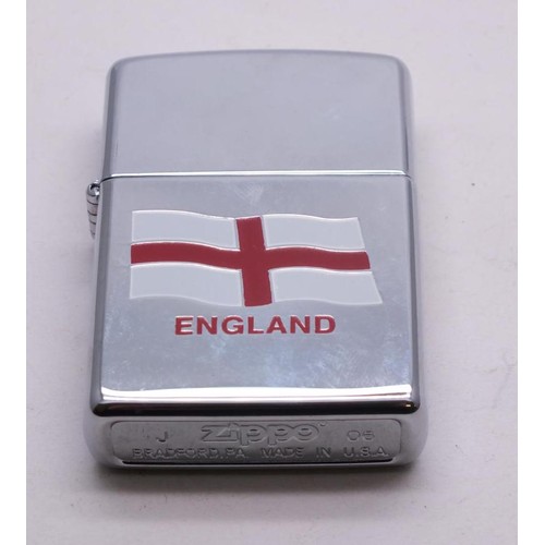 79 - ZIPPO ENGLAND ST GEORGE FLAG UNUSED