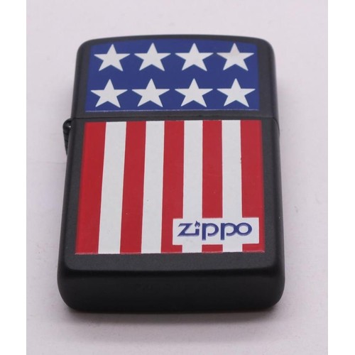 80 - ZIPPO LIGHTER AMERICAN FLAG UNUSED