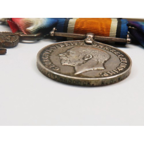 166 - WWI MEDAL TRIO AWARDED TO P.T.E.HADDOCK