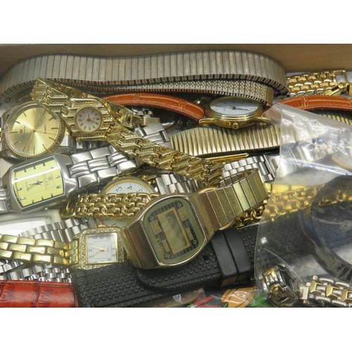 221 - SELECTION OF WATCHES AND STRAPS