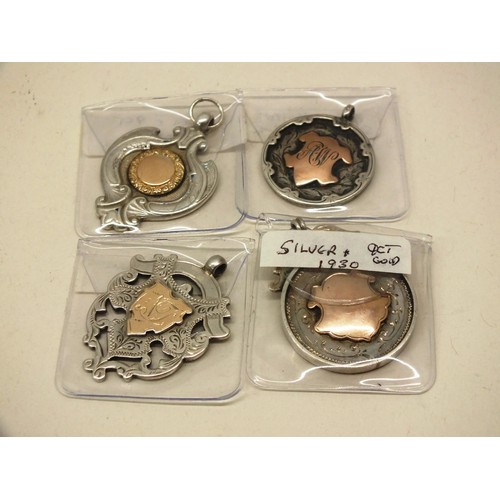 95 - 16 x RARE SILVER AND GOLD FOBS