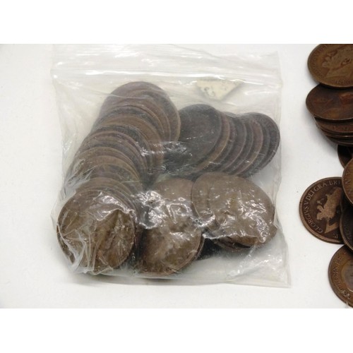 100 - LARGE LOT VICTORIAN 1 TO 1910 COINAGE RARE DATES