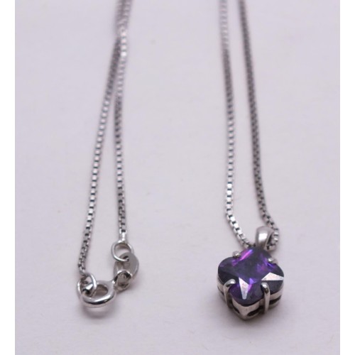 188 - TWO 925 STERLING SILVER NECKLACES, PENDANTS