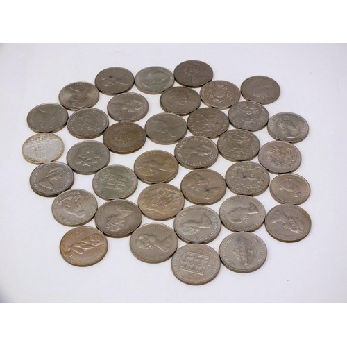 232 - COLLETION OF 36 BRITISH AND WORLD CROWN SIZED COINS