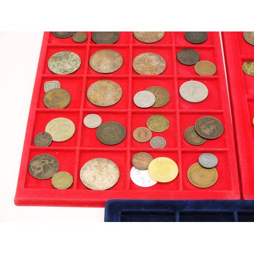 238 - THREE TRAYS OF WORLD COINS