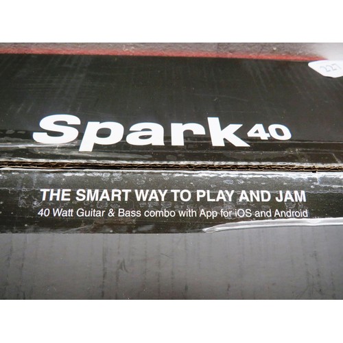 227 - NEW SPARK 40 OPEN NEVER USED WITH CASE IN ORIGINAL BOX GUITAR OR BASS AMP OVER £300 NEW PRICE