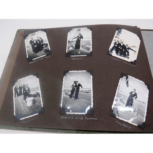 246 - ROYAL NAVY SAILORS PERSONAL ALBUM OF MILITARY PHOTOGRAPHS CIRCA 1930'S INCLUDES PLANE CRASHES, HMS S... 