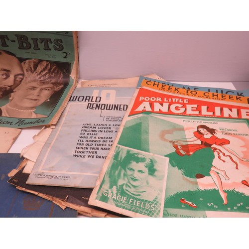 271 - TRAY OF ANTIQUE/VINTAGE BOOKS MUSIC PROGRAMMES, MASONIC INCLUDES GRAPHIC ARTS PHOTOGRAPHY BOOKLETS, ... 