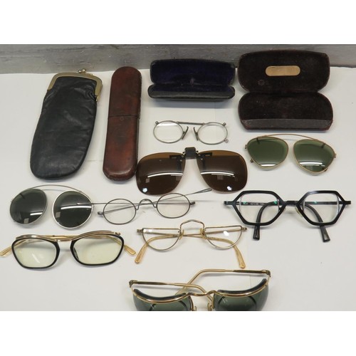 360 - ANTIQUE & VINTAGE GLASSES & SUNGLASSES