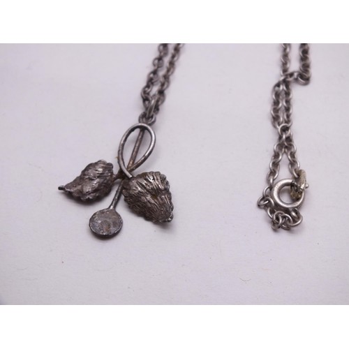 297 - TWO SILVER NECKLACES