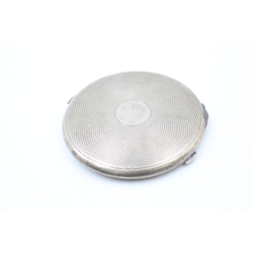 405 - Antique Hallmarked 1913 Birmingham STERLING SILVER Ladies Vanity Compact (55g)