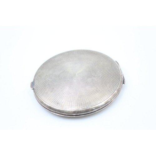 405 - Antique Hallmarked 1913 Birmingham STERLING SILVER Ladies Vanity Compact (55g)