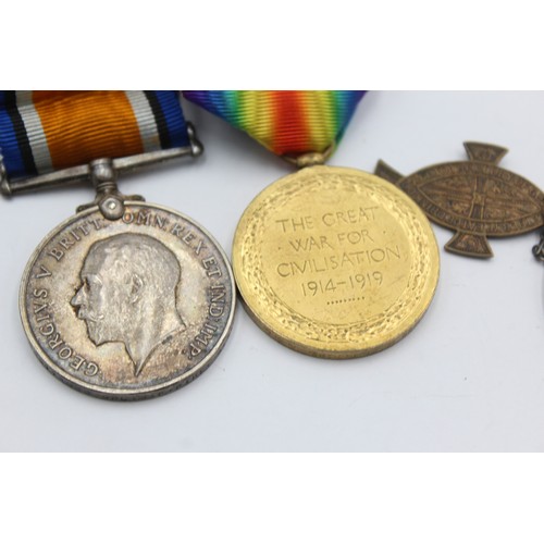 413 - 3 x WW Medals Pair with Original Ribbons, I.D Tag To M2/114088 CPLE G.F Pike A.S.C