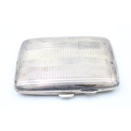 423 - Vintage Hallmarked 1927 Birmingham STERLING SILVER Cigarette Case (56g)