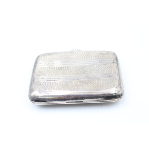 423 - Vintage Hallmarked 1927 Birmingham STERLING SILVER Cigarette Case (56g)