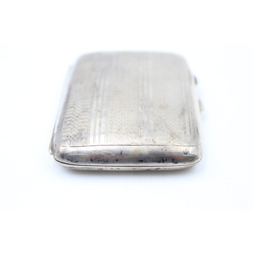 423 - Vintage Hallmarked 1927 Birmingham STERLING SILVER Cigarette Case (56g)