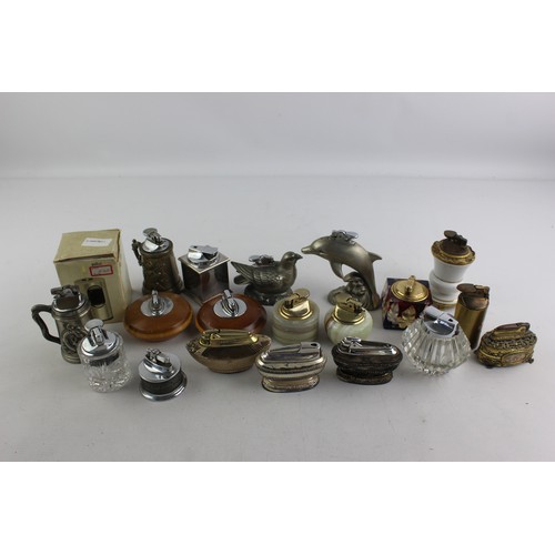 422 - 20 x Vintage TOBACCIANA Table Lighters Inc. Ronson, Braun, Ladies Etc