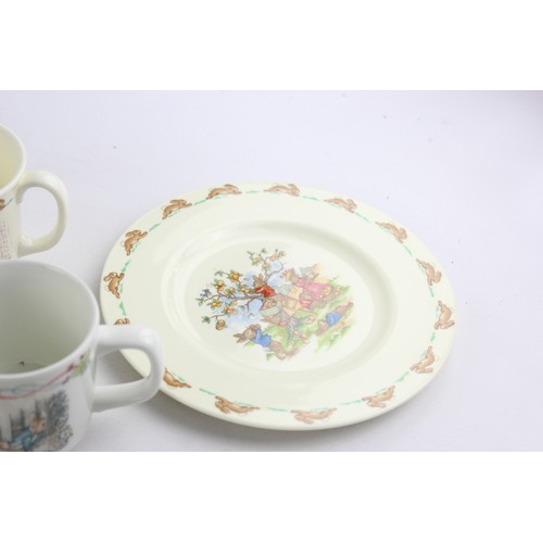 430 - 10 x Peter Rabbit Plates / Bowls / Cups Inc Royal Dalton