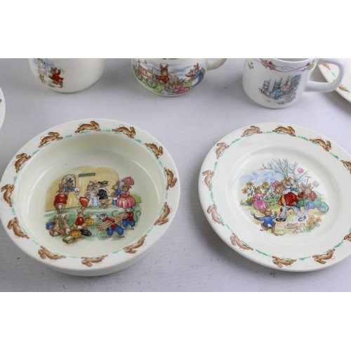 430 - 10 x Peter Rabbit Plates / Bowls / Cups Inc Royal Dalton