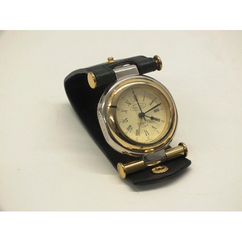 313 - 3x ASSORTED WATCHES TO INCLUDE DKNY, OLEG CASSINI AND PININFARINA PLUS A DALVEY TRAVEL CLOCK