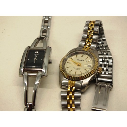 315 - 5x ASSORTED WRISTWATCHES TO INCLUDE MONTINE QUARTZ WATCH IN SLEEVE, SKAGEN, SEKONDA, ACCURIST AND GU... 