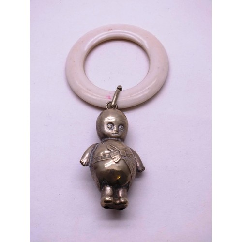 323 - VICTORIAN BABY RATTLE TEETHER