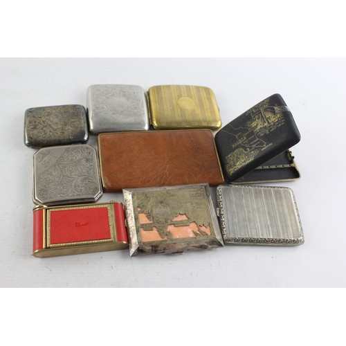 449 - 9 x Antique / Vintage TOBACCIANA Cigarette Cases Inc. Compact, Souvenir, Orlik